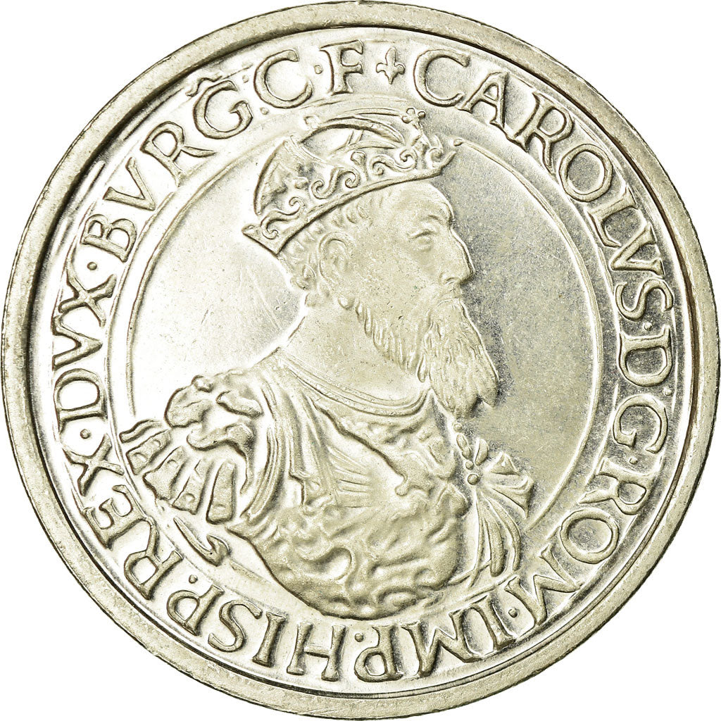 Moeda, Bélgica, 5 Ecu, 1987, EF(40-45), Prata, KM:166