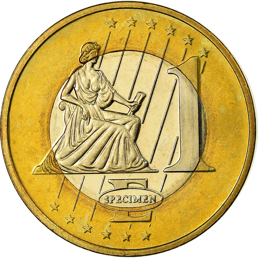 Gran Bretaña, Fantasy euro patterns, 1 Euro, 2003, FDC, Bimetálico