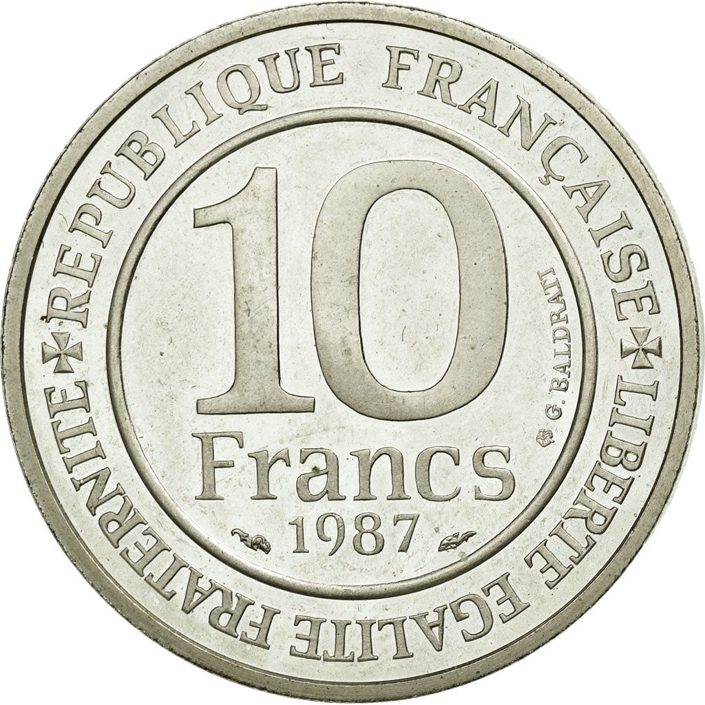 Monnaie, France, 10 Francs, 1987, SPL, Argent, KM:961a, Gadoury:820