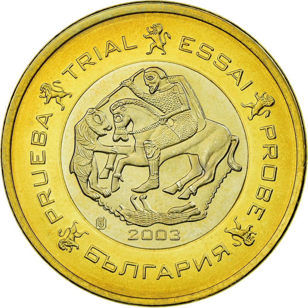 Bulgarie, Fantasy euro patterns, Euro, 2003, SPL, Bi-Metallic