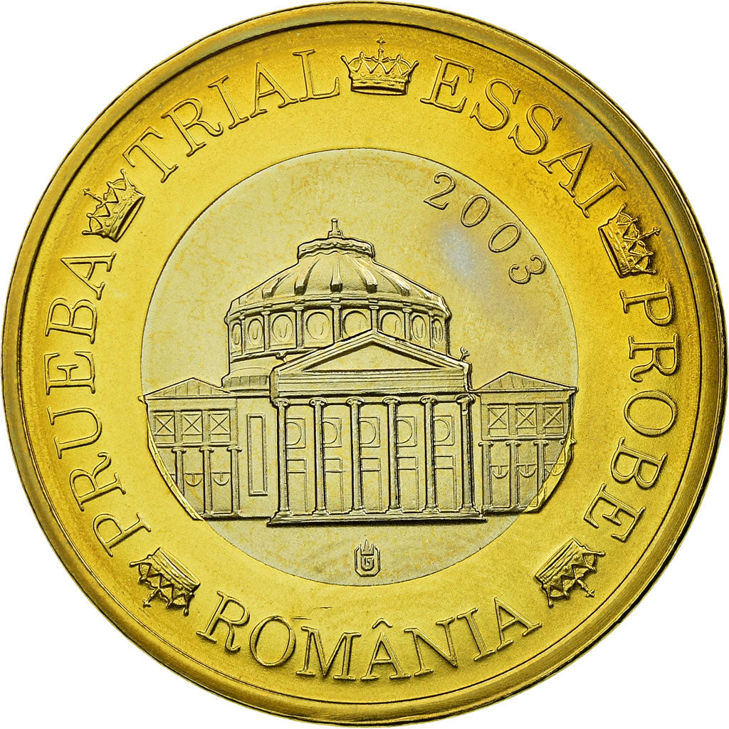 Roumanie, Fantasy euro patterns, Euro, 2003, SPL, Bi-Metallic