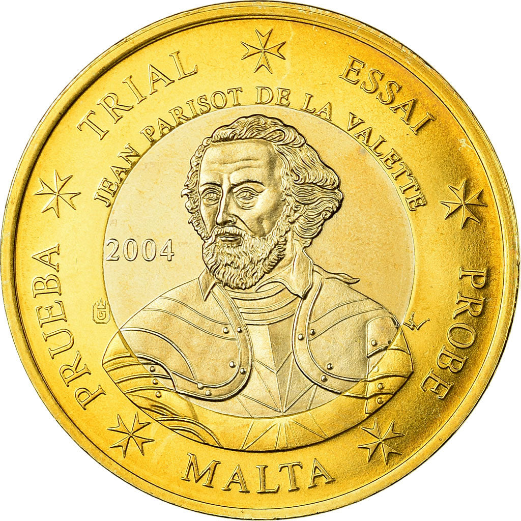 Malta, Fantasy euro patterns, Euro, 2004, MS(63), Bimetálico