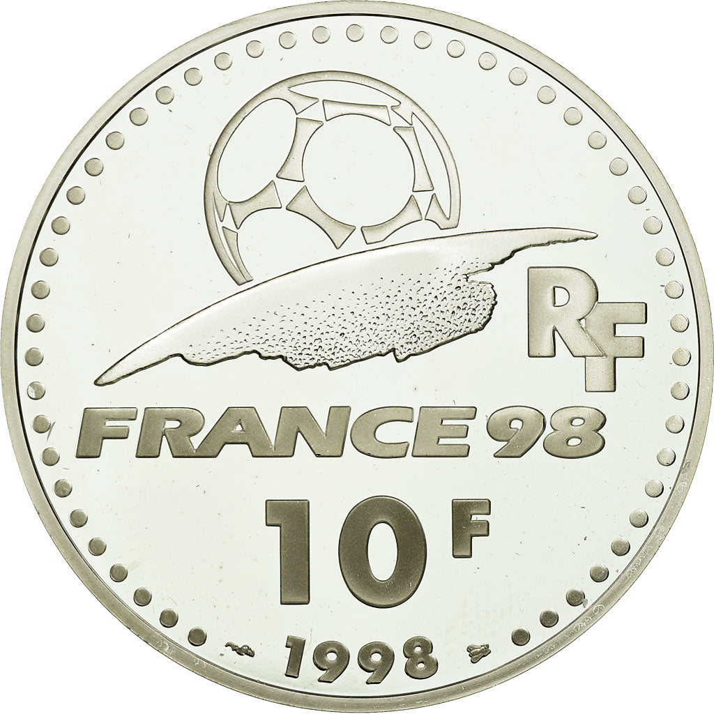 Moneda, Francia, 10 Francs, 1998, Paris, BE, FDC, Plata, KM:1167, Gadoury:C213