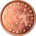 Eslovénia, 5 Euro Cent, 2007, MS(65-70), Aço Cromado a Cobre, KM:70