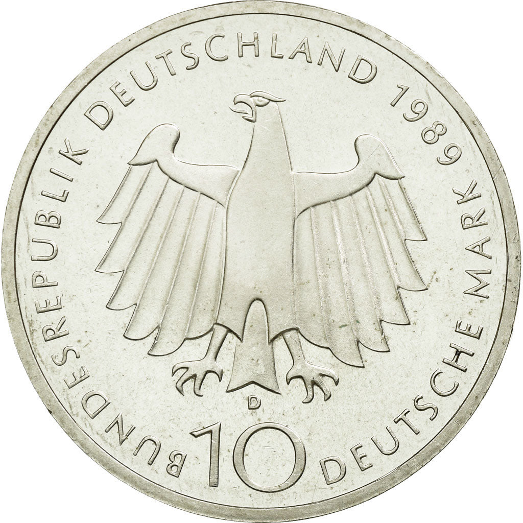 Coin, GERMANY - FEDERAL REPUBLIC, 10 Mark, 1989, Munich, Germany, MS(65-70)