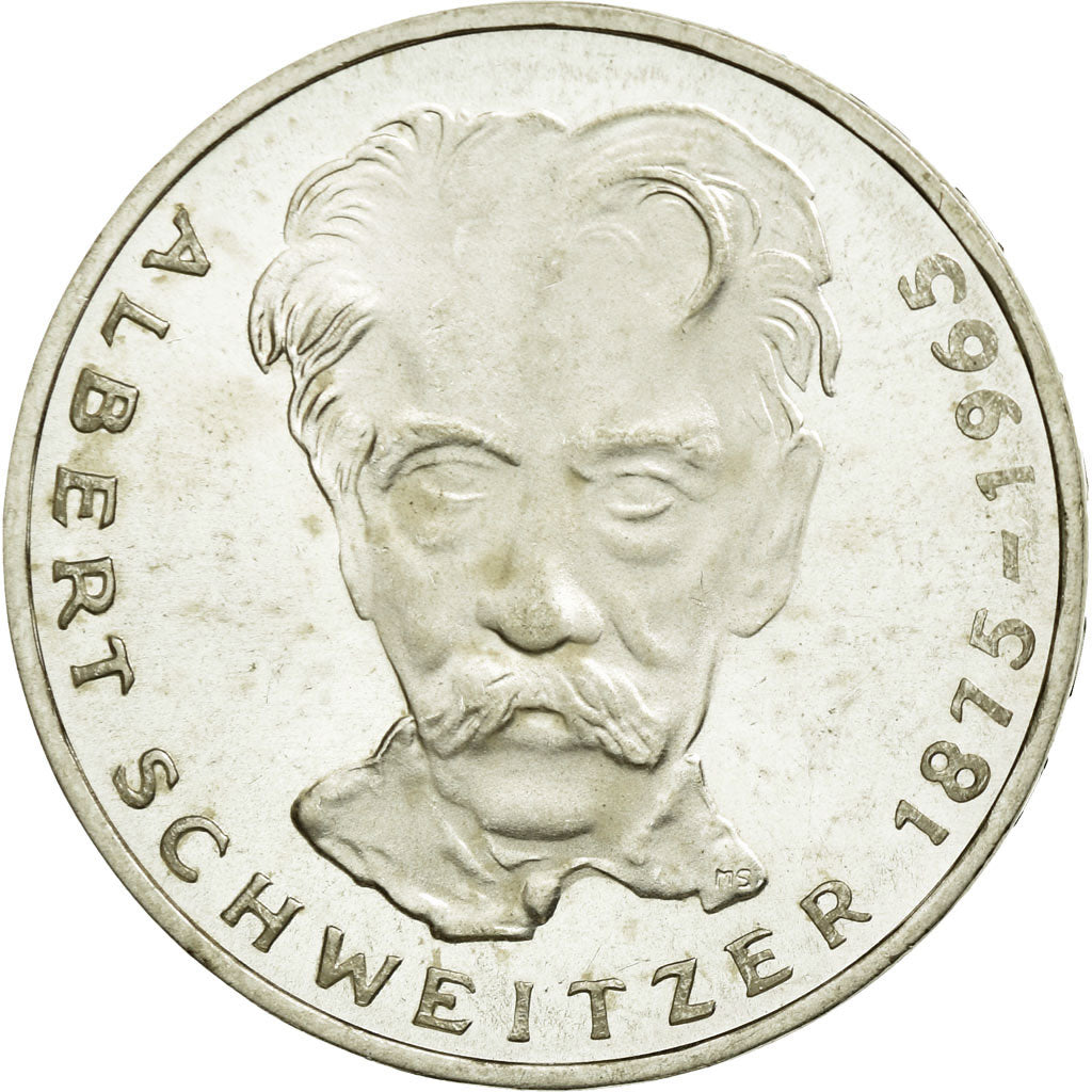 Coin, GERMANY - FEDERAL REPUBLIC, 5 Mark, 1975, Karlsruhe, Germany, MS(65-70)