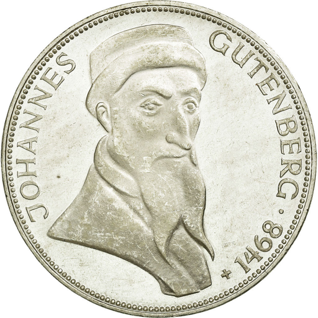 Coin, GERMANY - FEDERAL REPUBLIC, 5 Mark, 1968, Karlsruhe, Germany, MS(65-70)