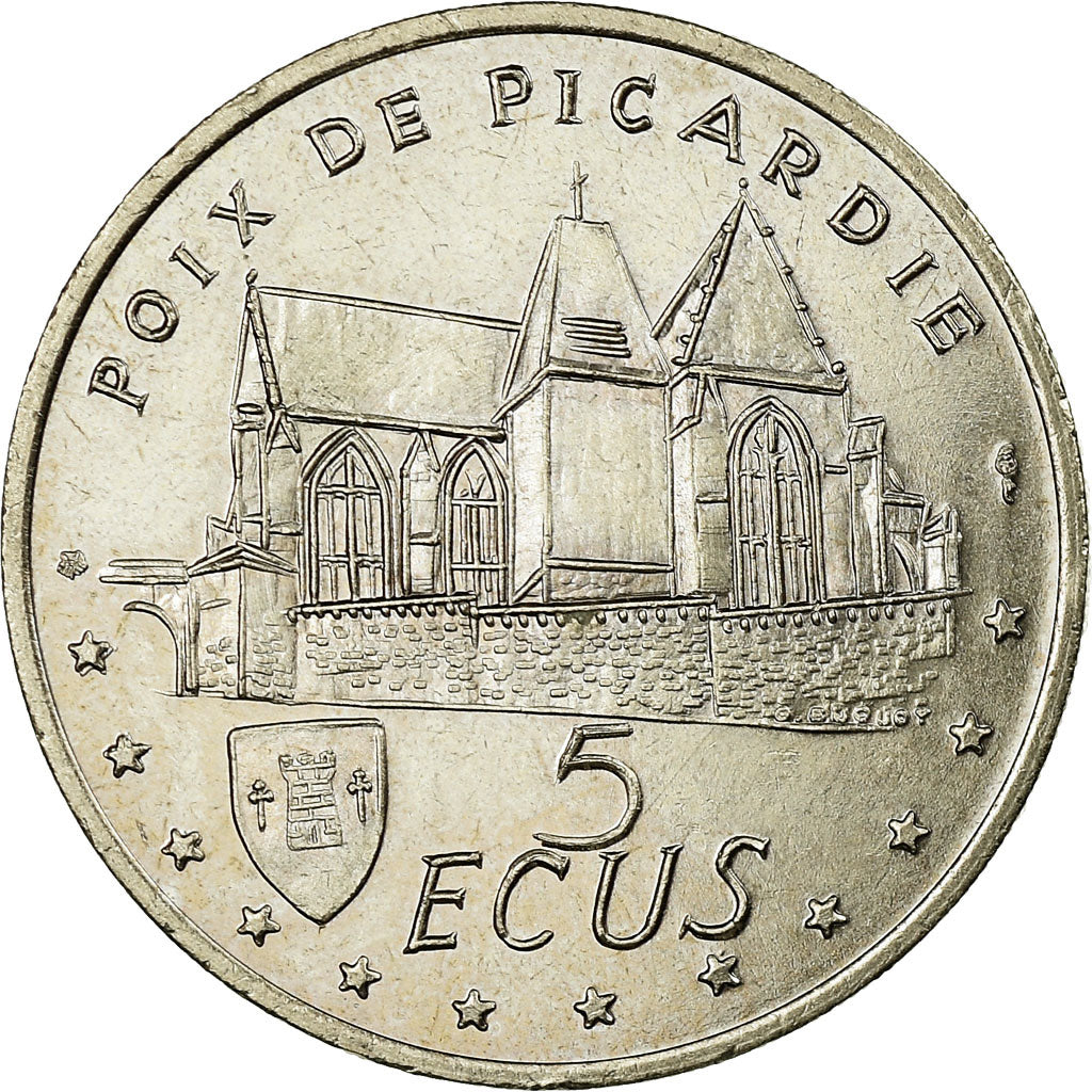France, Token, 5 écus Poix de Picardie - Gastronomie, 1995, AU(55-58)