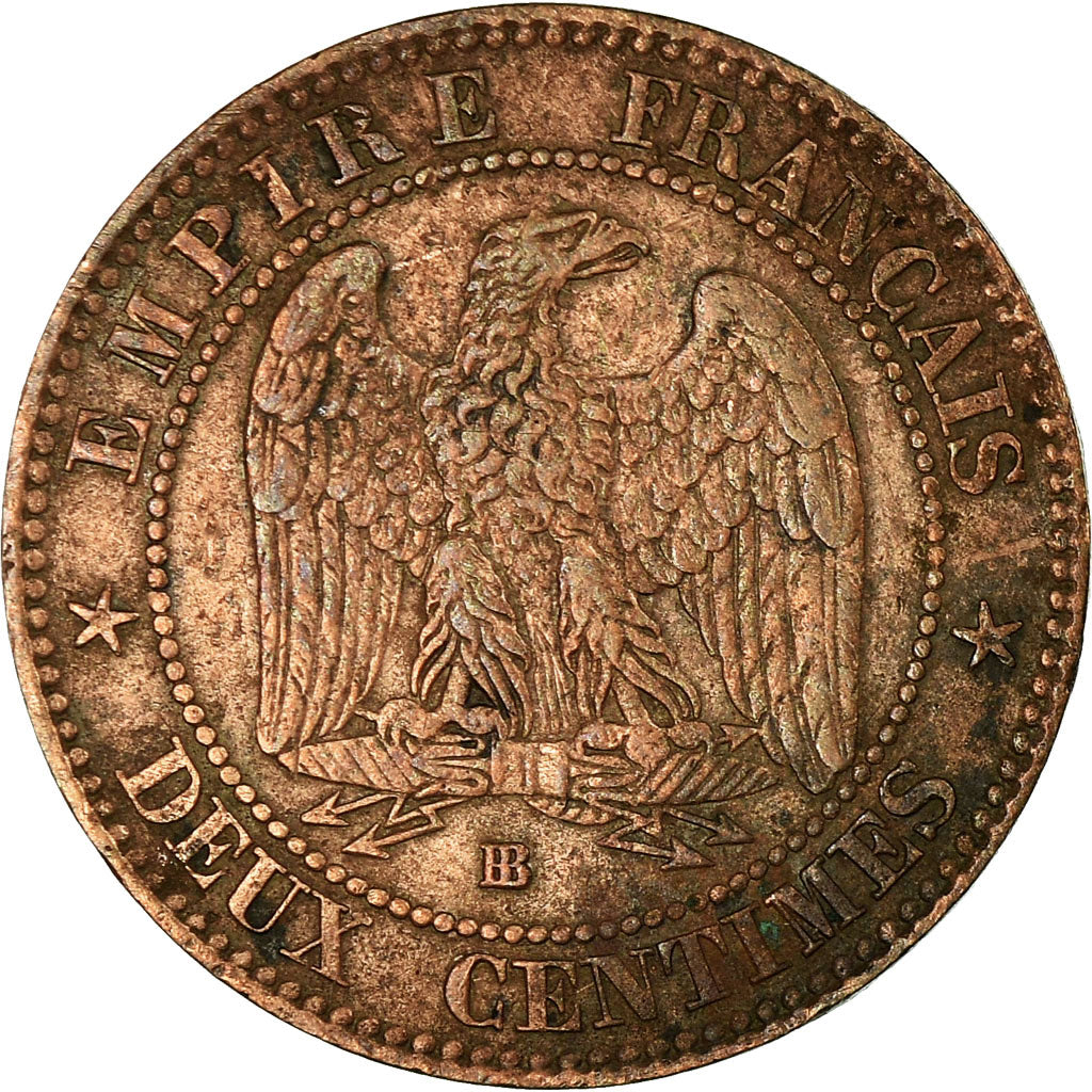 Münze, Frankreich, Napoleon III, Napoléon III, 2 Centimes, 1855, Strasbourg