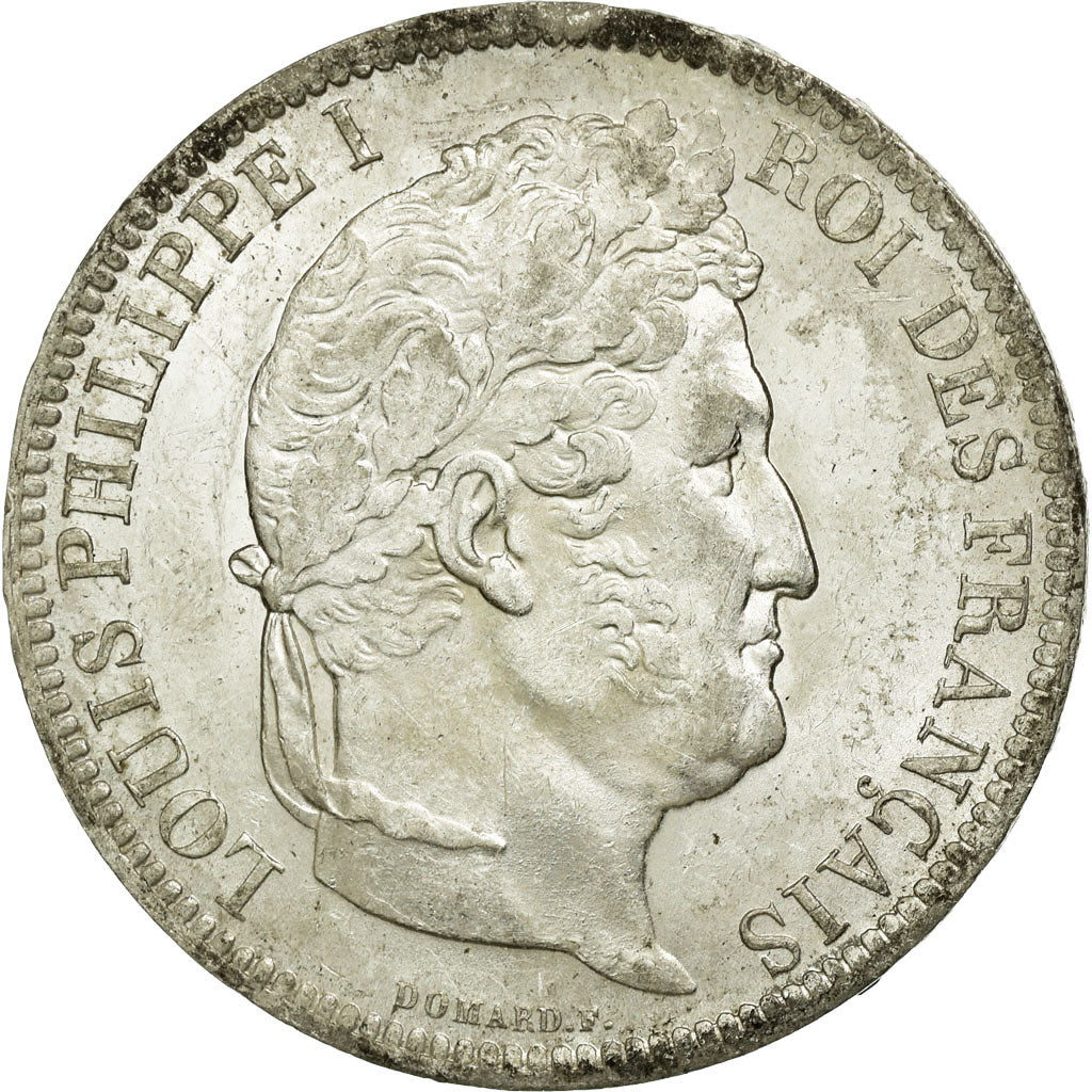 Moneda, Francia, Louis-Philippe, 5 Francs, 1831, Rouen, MBC+, Plata, KM:745.2