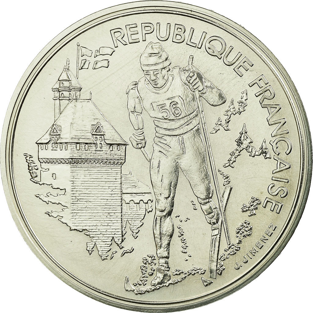 Munten, Frankrijk, 100 Francs, 1991, Paris, ESSAI, FDC, Zilver, Gadoury:C18