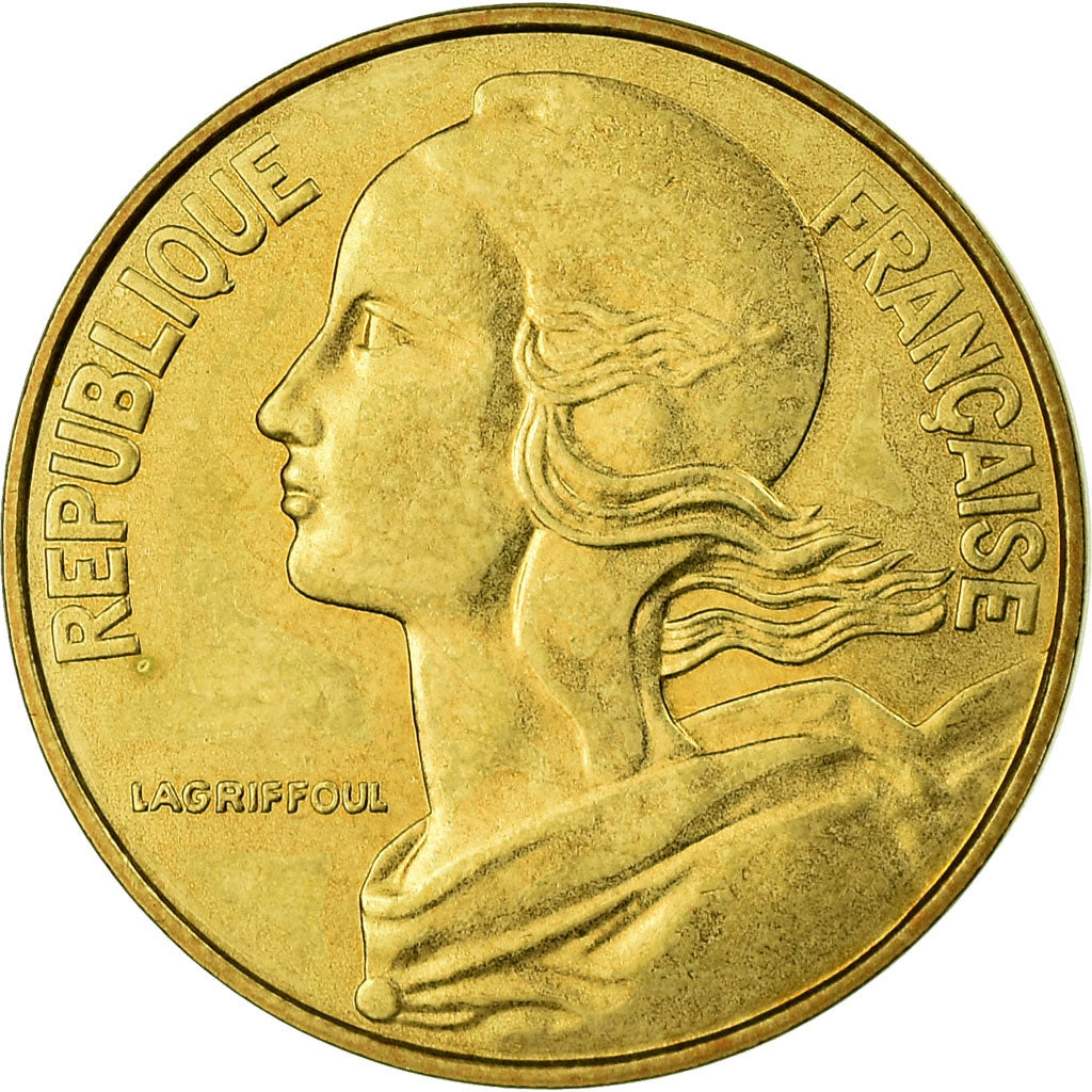 Munten, Frankrijk, Marianne, 20 Centimes, 1980, Paris, FDC, Aluminum-Bronze
