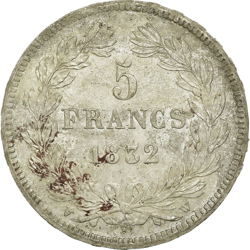 Coin, France, Louis-Philippe, 5 Francs, 1832, Lille, AU(50-53), Silver