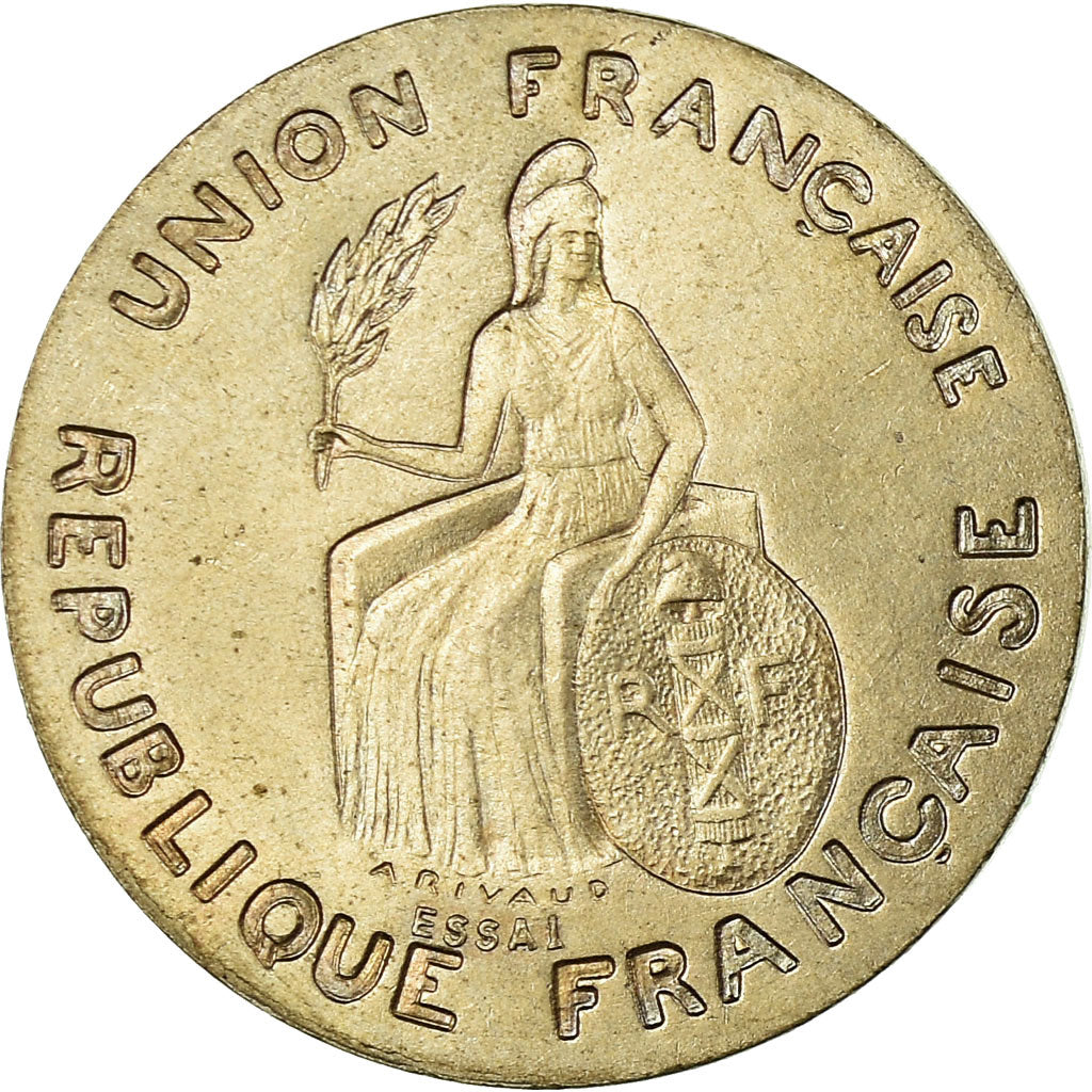 Münze, FRENCH OCEANIA, 50 Centimes, 1948, Paris, ESSAI, VZ, Nickel-Bronze