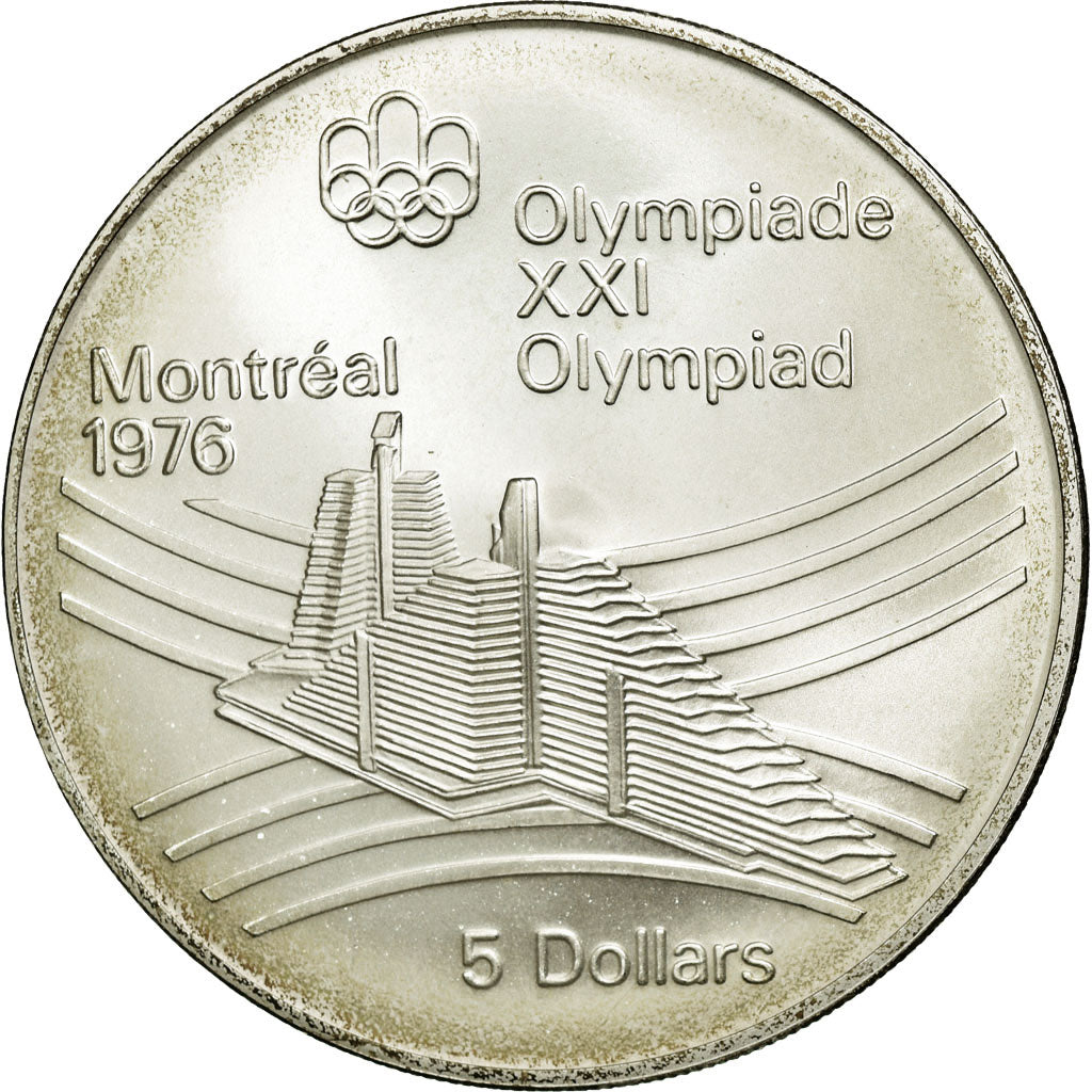 Coin, Canada, Elizabeth II, 5 Dollars, 1976, Ottawa, MS(65-70), Silver, KM:109