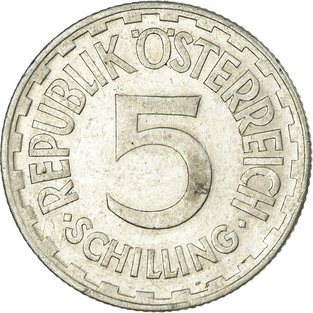 Coin, Austria, 5 Schilling, 1952, EF(40-45), Aluminum, KM:2879