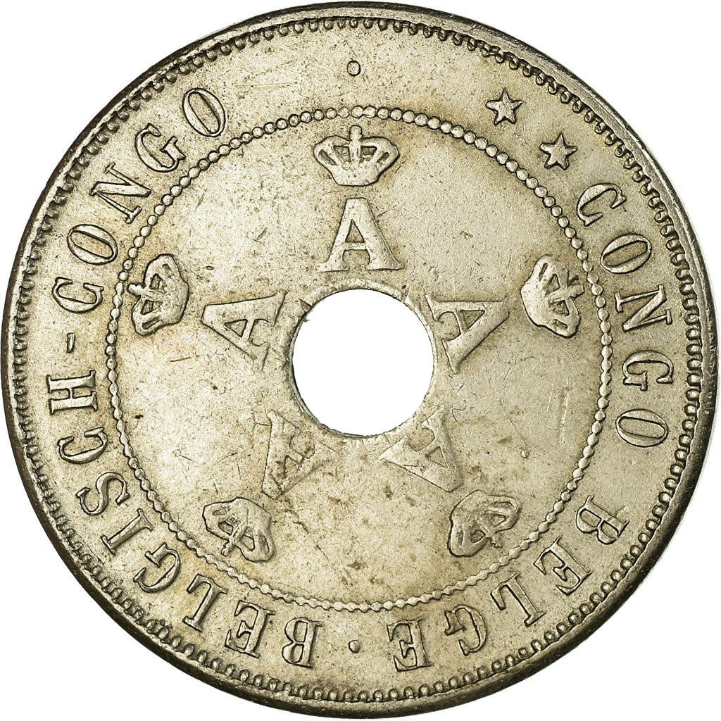 Coin, Belgian Congo, 20 Centimes, 1911, EF(40-45), Copper-nickel, KM:19