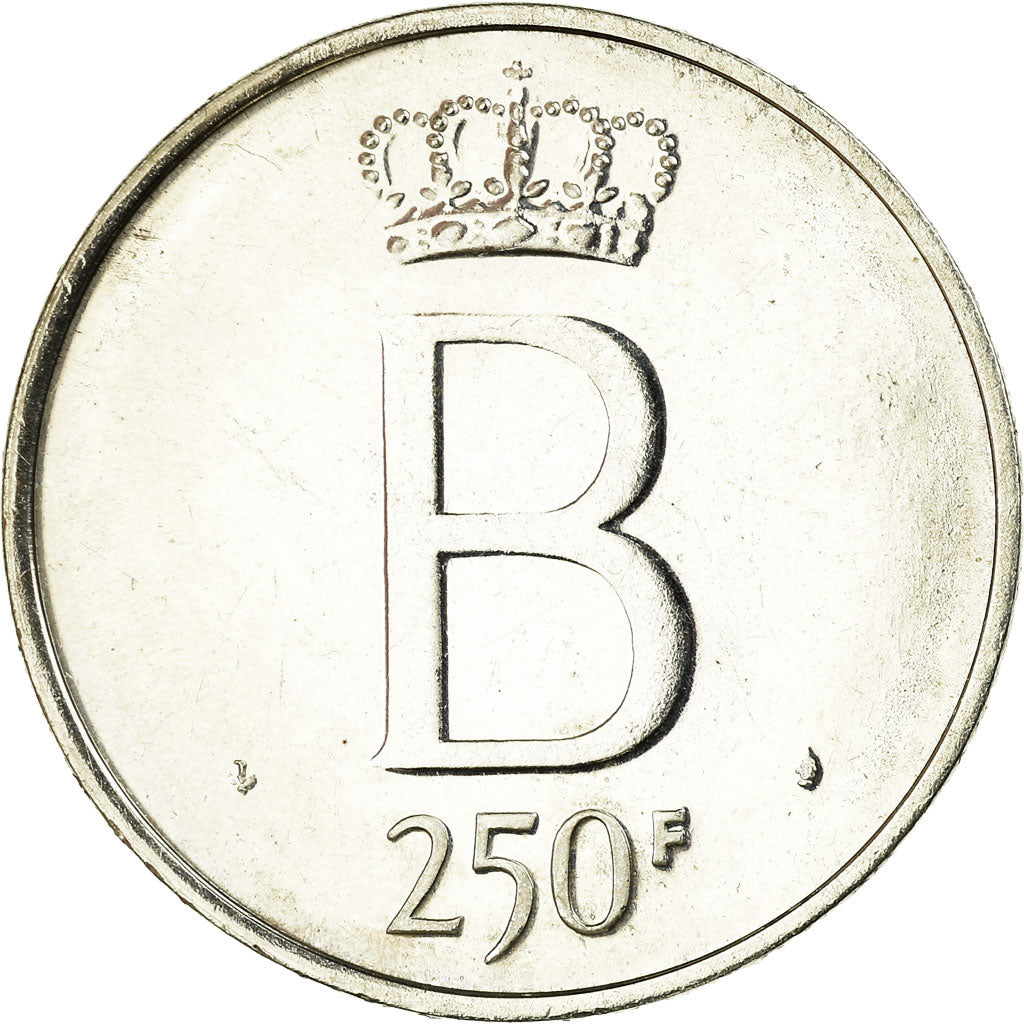 Coin, Belgium, 250 Francs, 250 Frank, 1976, Brussels, AU(55-58), Silver