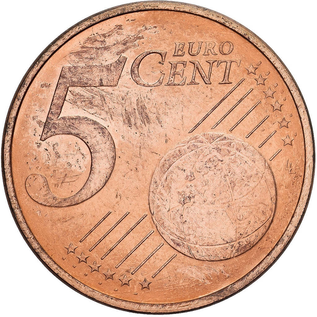 Netherlands, 5 Euro Cent, 2004, Utrecht, BU, MS(65-70), Copper Plated Steel