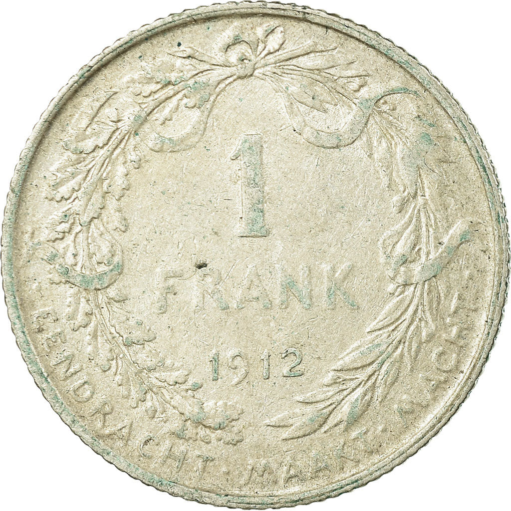Coin, Belgium, Franc, 1912, VF(30-35), Silver, KM:73.1