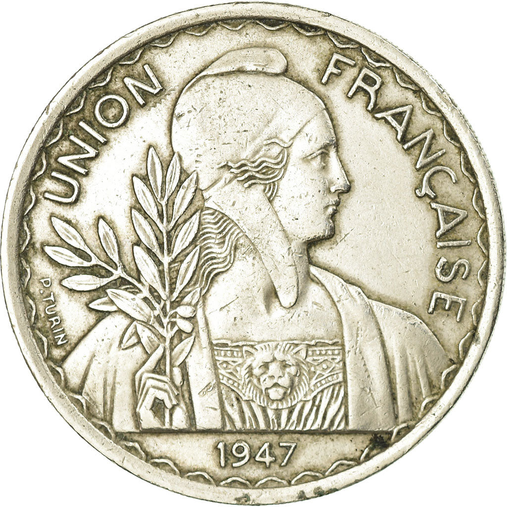 Coin, FRENCH INDO-CHINA, Piastre, 1947, Paris, EF(40-45), Copper-nickel, KM:32.1