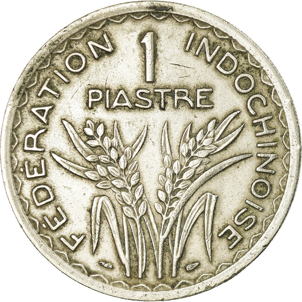 Coin, FRENCH INDO-CHINA, Piastre, 1947, Paris, EF(40-45), Copper-nickel, KM:32.1