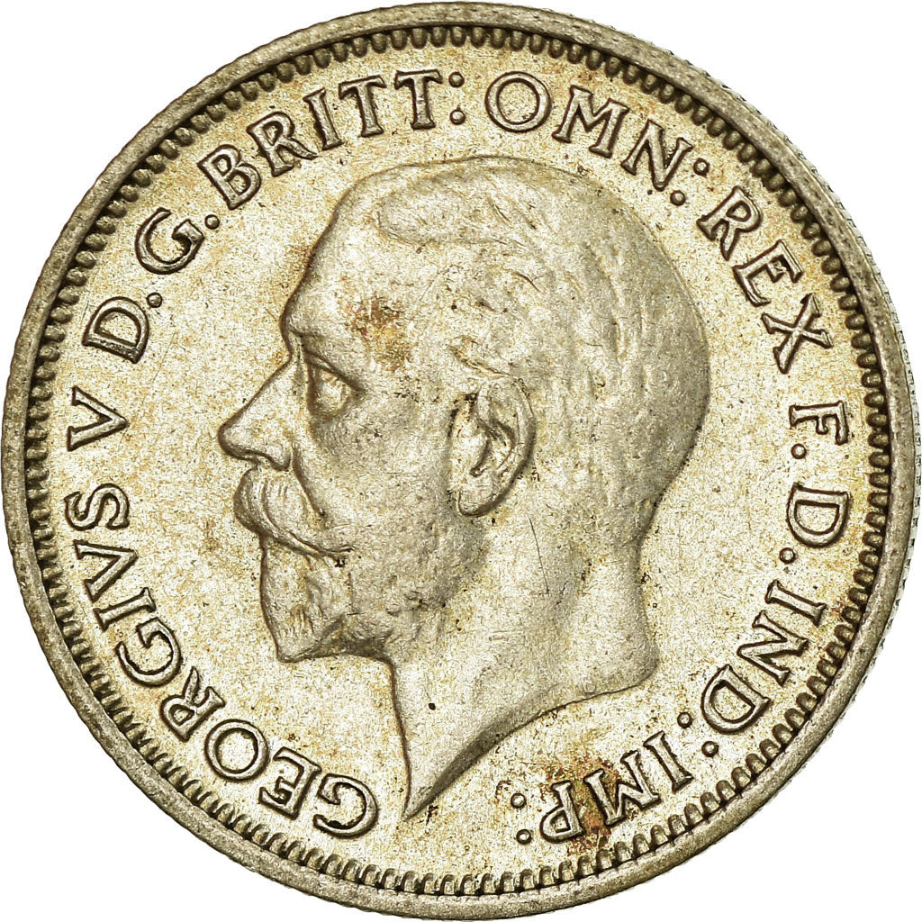 Coin, Great Britain, George V, 6 Pence, 1936, EF(40-45), Silver, KM:832