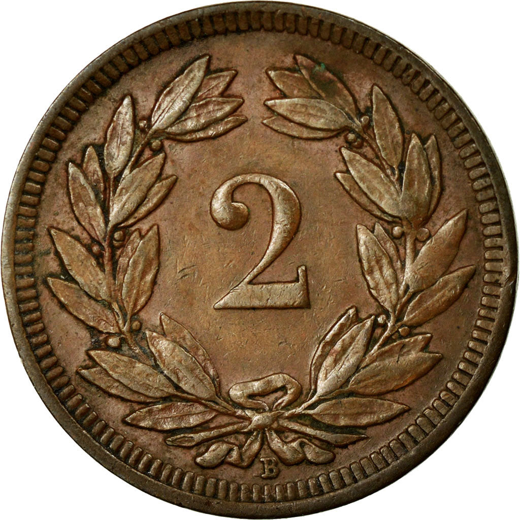 Moneta, Svizzera, 2 Rappen, 1903, Bern, BB+, Bronzo, KM:4.2