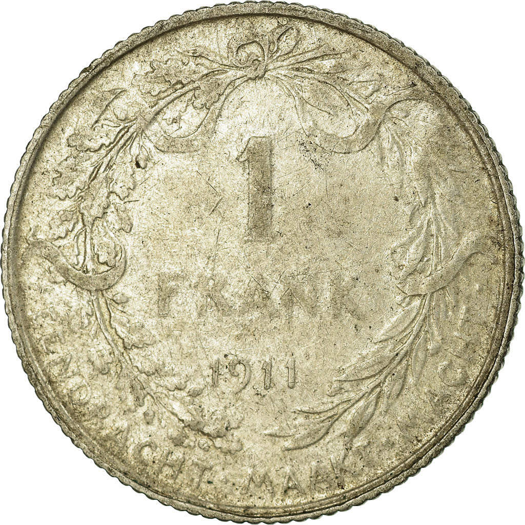 Coin, Belgium, Franc, 1911, VF(30-35), Silver, KM:73.1