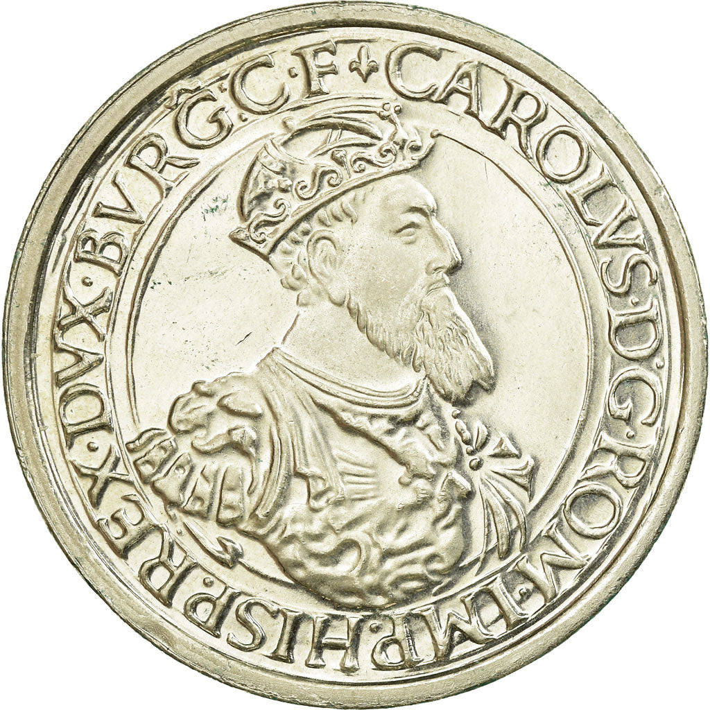 Coin, Belgium, 5 Ecu, 1987, MS(63), Silver, KM:166