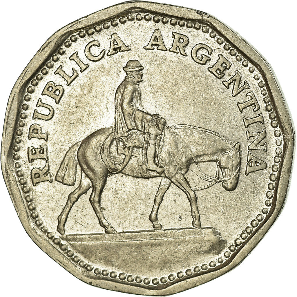 Munten, Argentinië, 10 Pesos, 1963, ZF, Nickel Clad Steel, KM:60