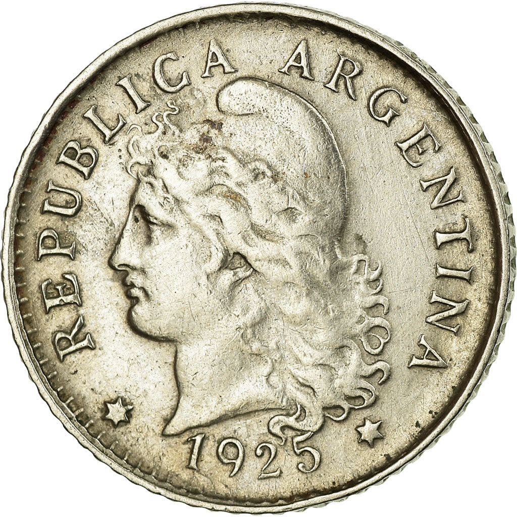 Coin, Argentina, 5 Centavos, 1925, EF(40-45), Copper-nickel, KM:34