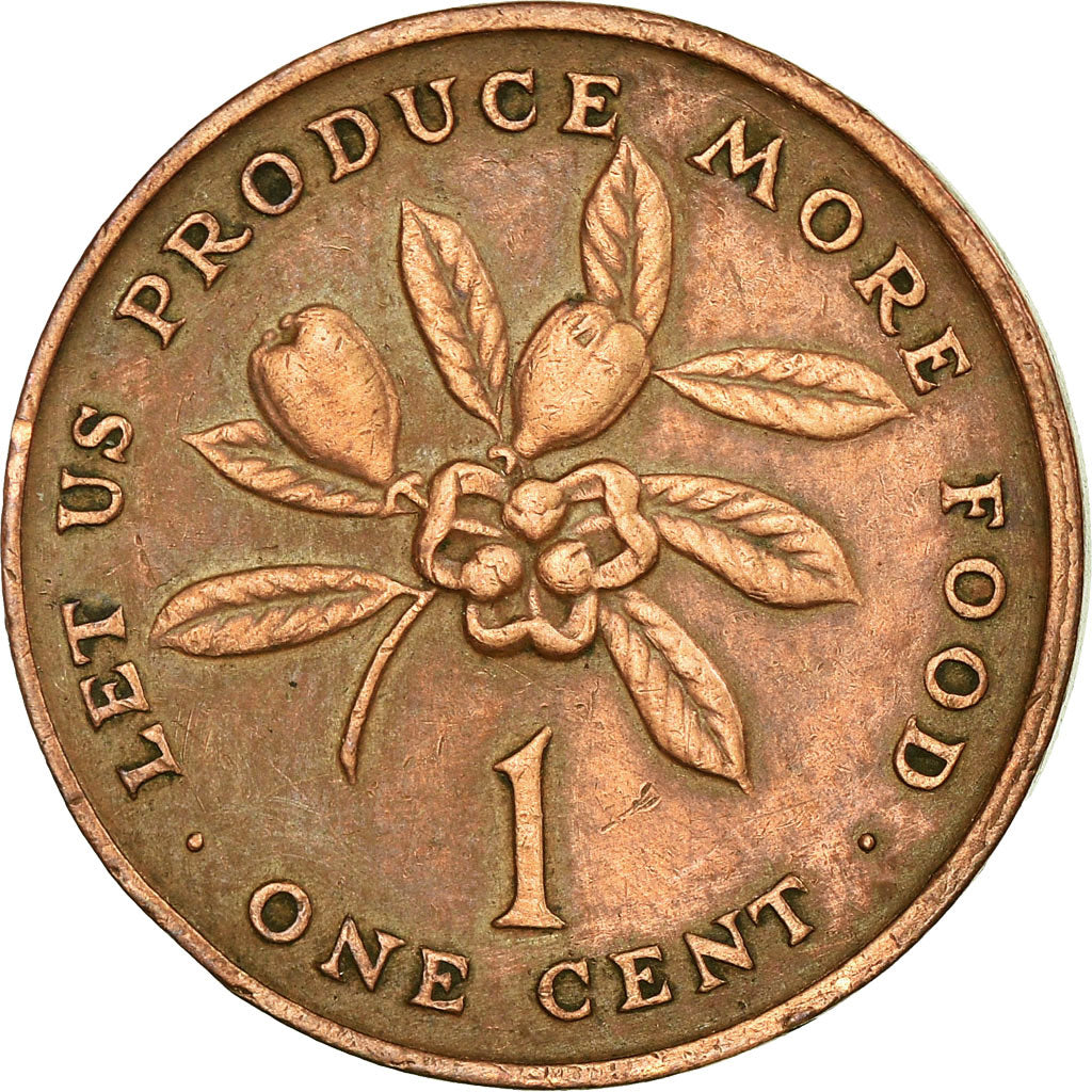 Coin, Jamaica, Elizabeth II, Cent, 1973, Franklin Mint, USA, EF(40-45), Bronze