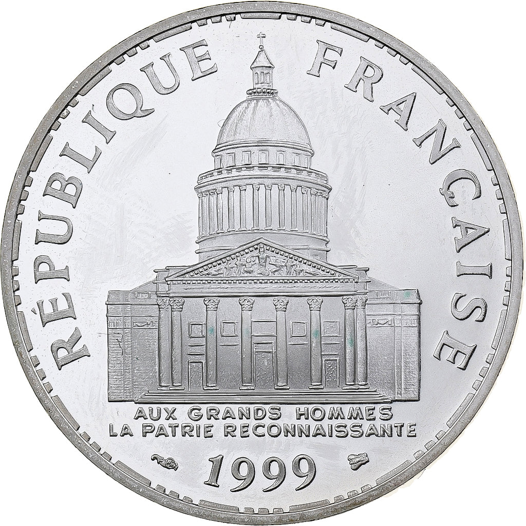 France, 100 Francs, Panthéon, 1999, Paris, Proof, Silver, MS(63), Gadoury:898a