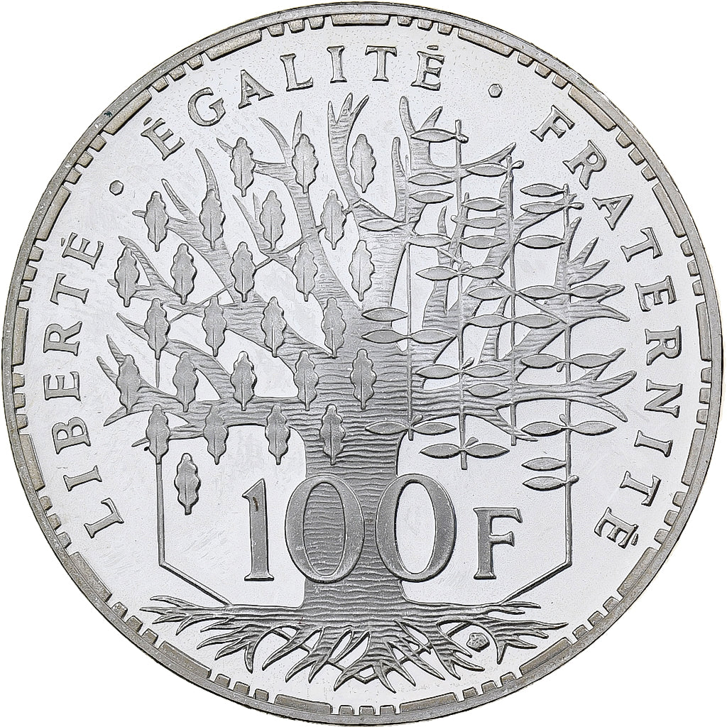 France, 100 Francs, Panthéon, 1999, Paris, Proof, Silver, MS(63), Gadoury:898a
