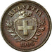 Coin, Switzerland, Rappen, 1906, Bern, AU(50-53), Bronze, KM:3.2