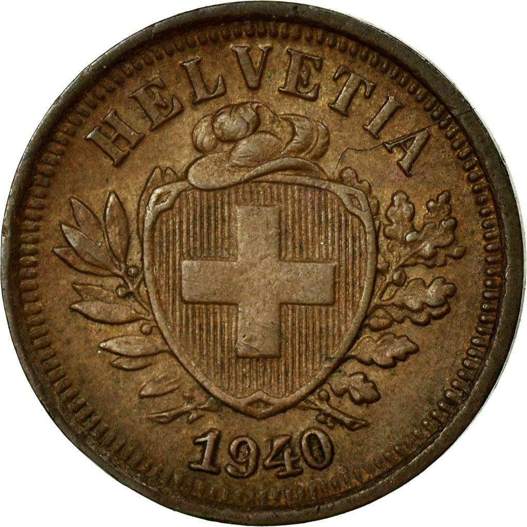 Moneta, Svizzera, Rappen, 1940, Bern, SPL-, Bronzo, KM:3.2