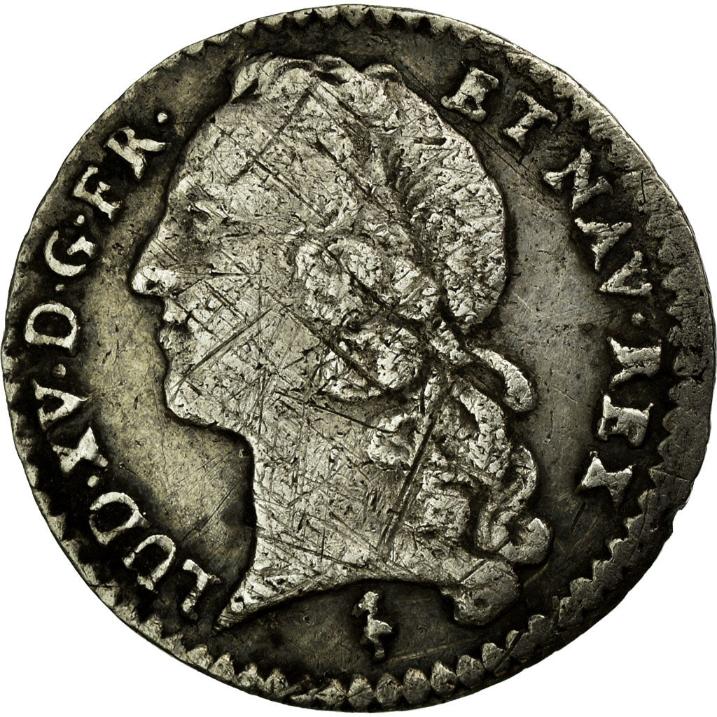 Coin, France, Louis XV, 1/20 Écu au bandeau (6 sols), 6 Sols, 1/20 ECU, 1750
