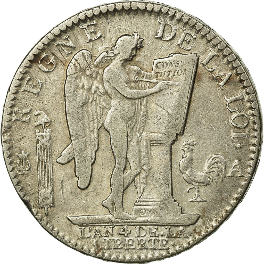 France, Louis XVI, Écu de 6 livres françois, 1792 / AN 4, Paris, 2nd semestre