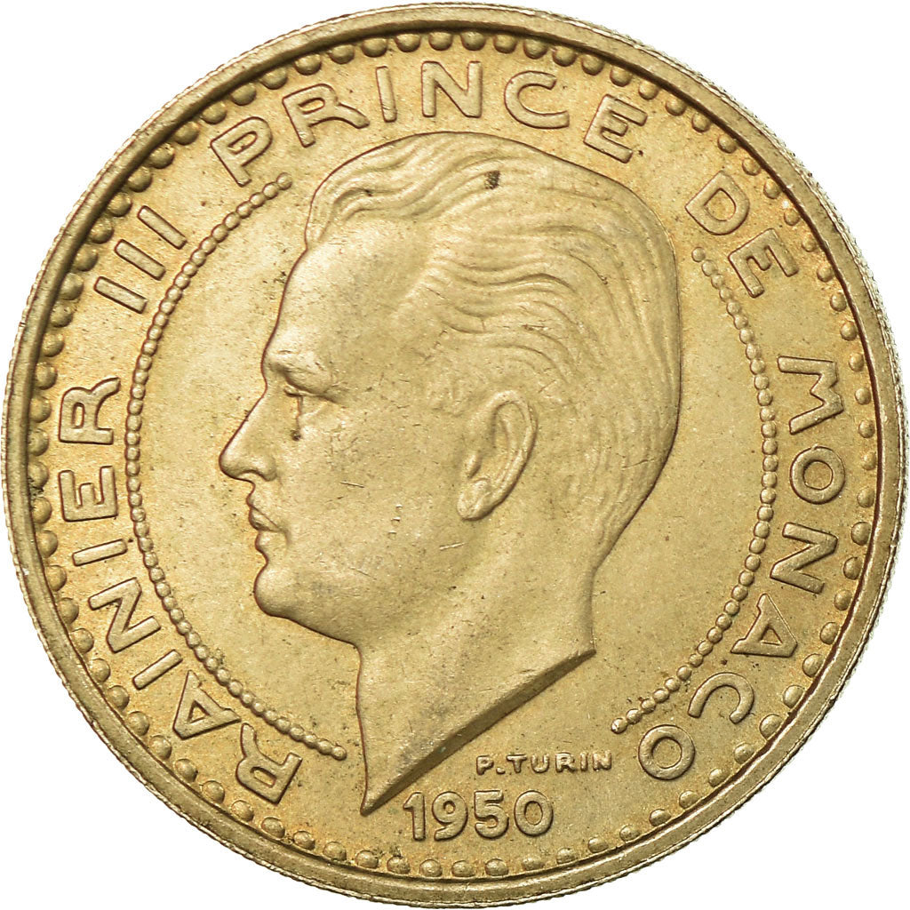 Münze, Monaco, Rainier III, 100 Francs, Cent, 1950, SS, Copper-nickel, KM:133