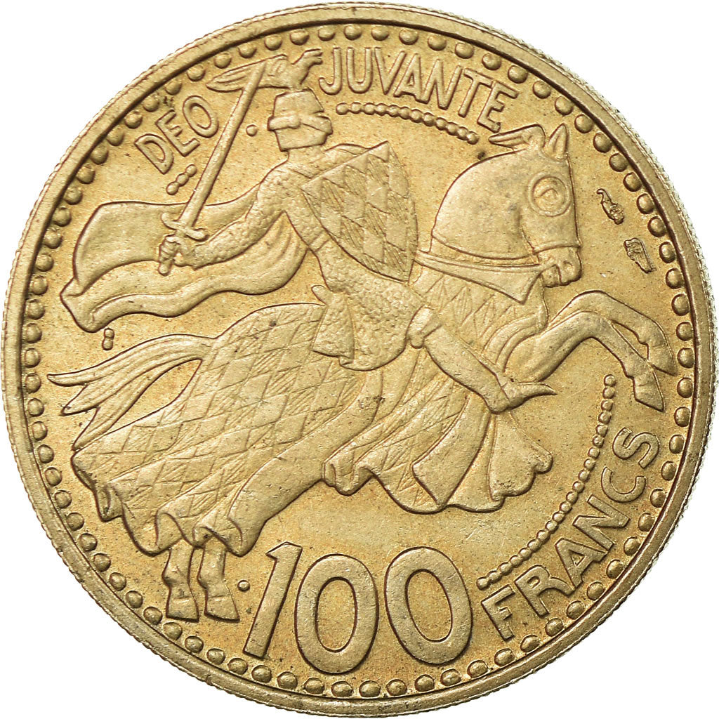 Münze, Monaco, Rainier III, 100 Francs, Cent, 1950, SS, Copper-nickel, KM:133