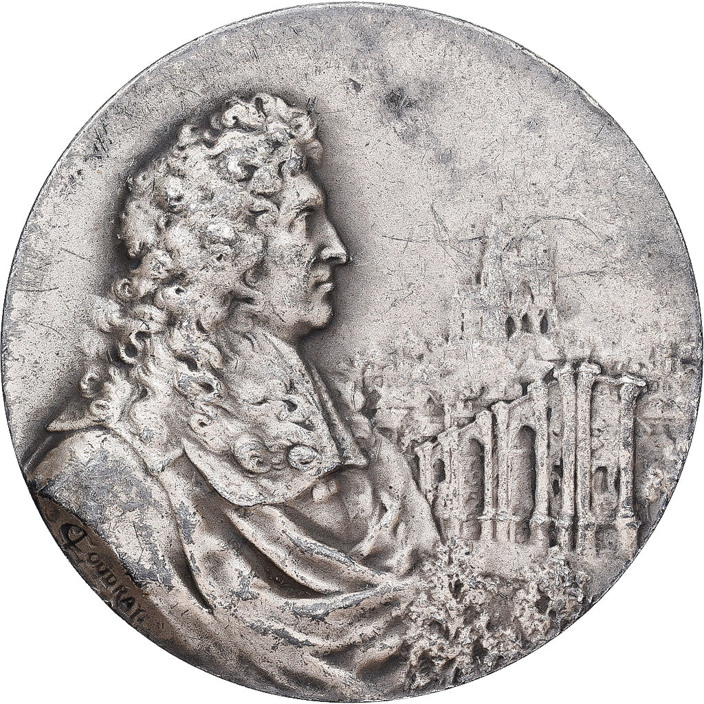 France, Medal, Chambre de commerce de Reims, Coudray, AU(50-53), Silvered bronze