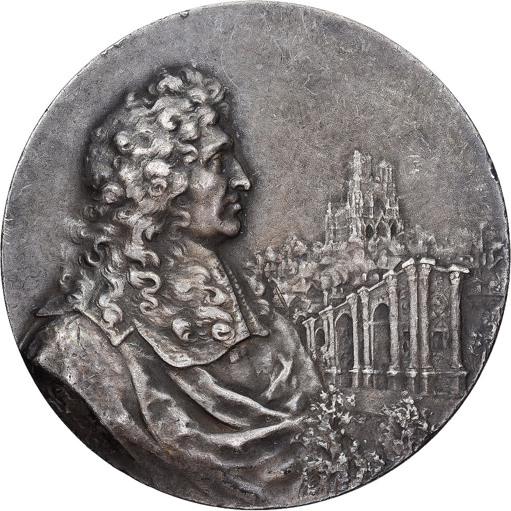 France, Medal, Chambre de commerce de Reims, Coudray, AU(55-58), Silvered bronze