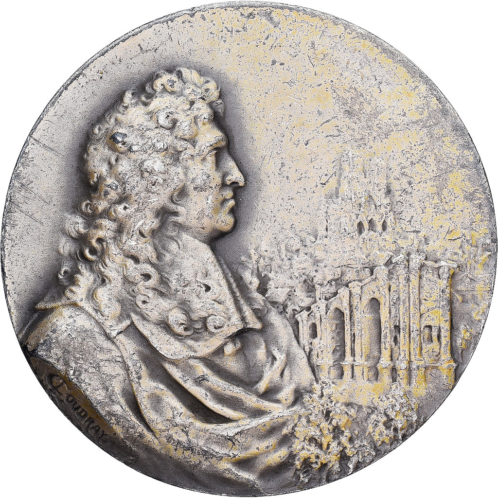 France, Medal, Chambre de commerce de Reims, Coudray, EF(40-45), Silvered bronze