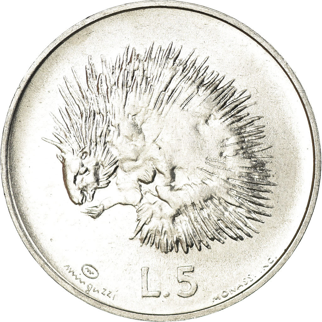 Monnaie, San Marino, 5 Lire, 1974, Rome, FDC, Aluminium, KM:32