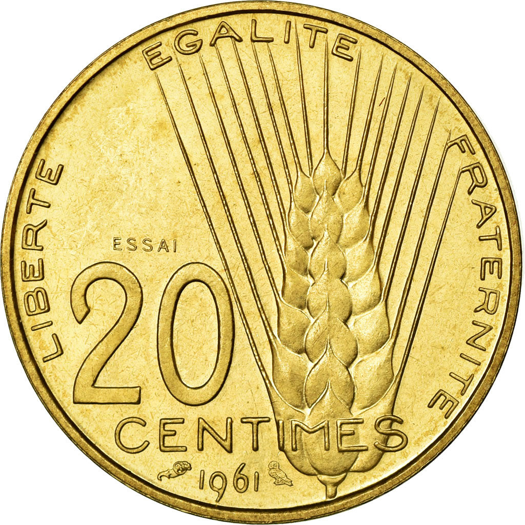 Moneda, Francia, 20 Centimes, 1961, EBC+, Cuproníquel, Gadoury:327
