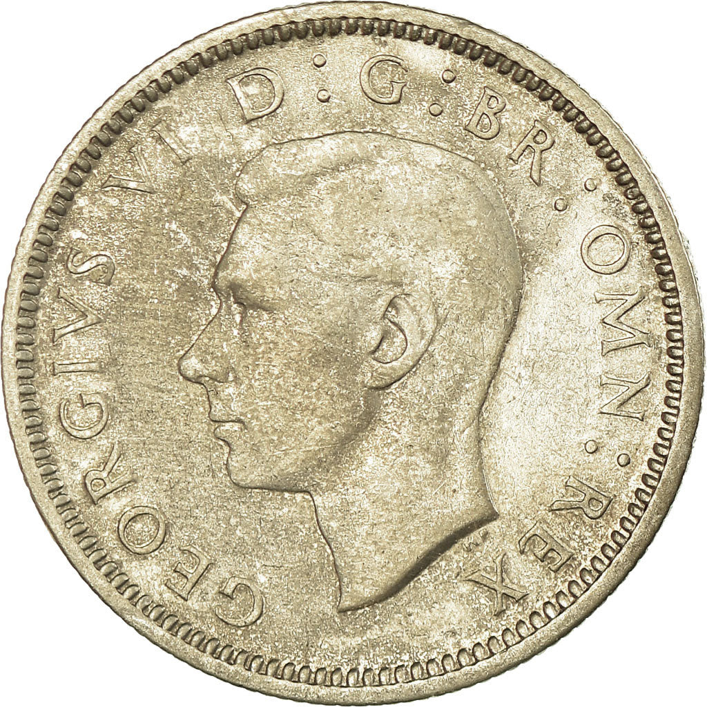 Monnaie, Grande-Bretagne, George VI, 6 Pence, 1938, TTB, Argent, KM:852