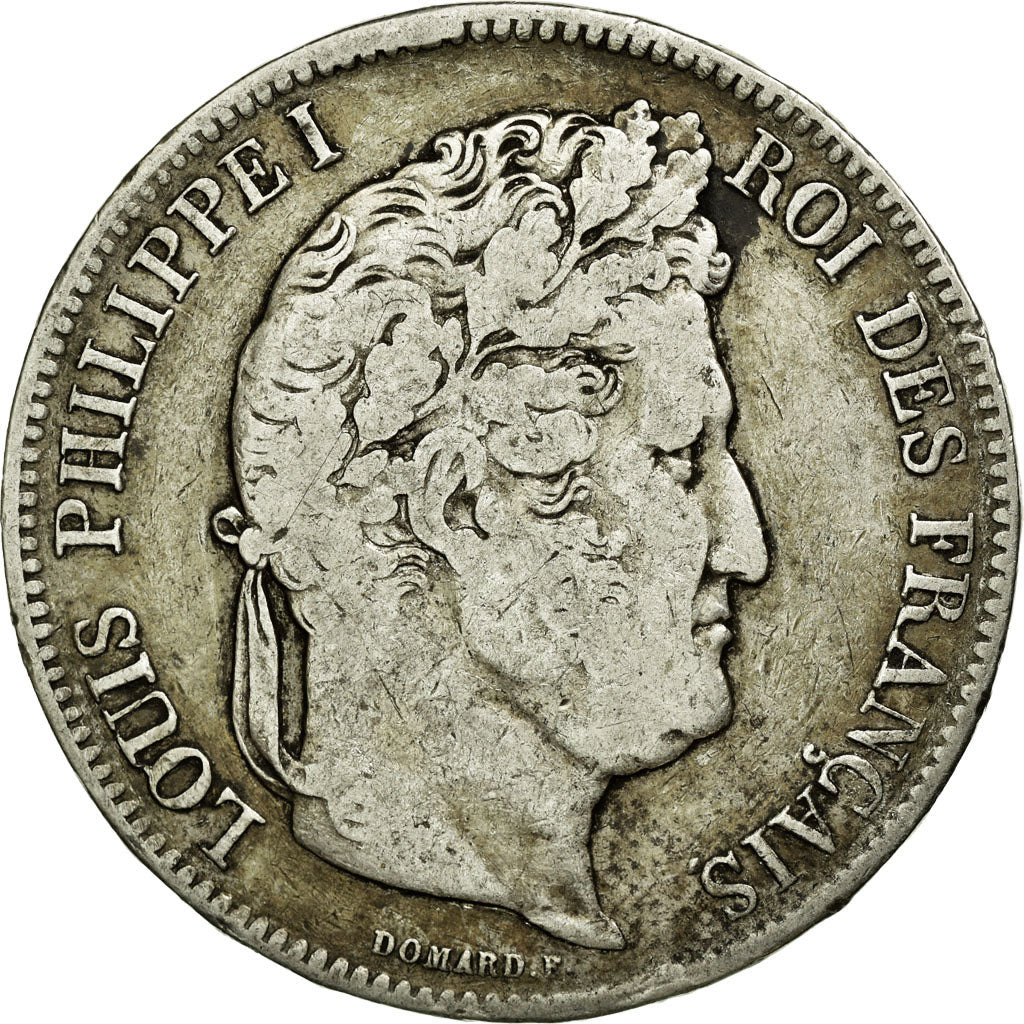 Monnaie, France, Louis-Philippe, 5 Francs, 1841, Paris, B+, Argent, KM:749.1