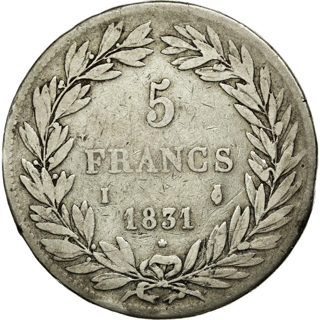 Monnaie, France, Louis-Philippe, 5 Francs, 1831, Limoges, TB+, Argent, KM:735.6