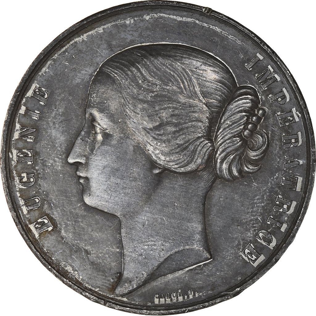 France, Medal, Eugénie Impératrice, Palais de l'Industrie, Arts & Culture